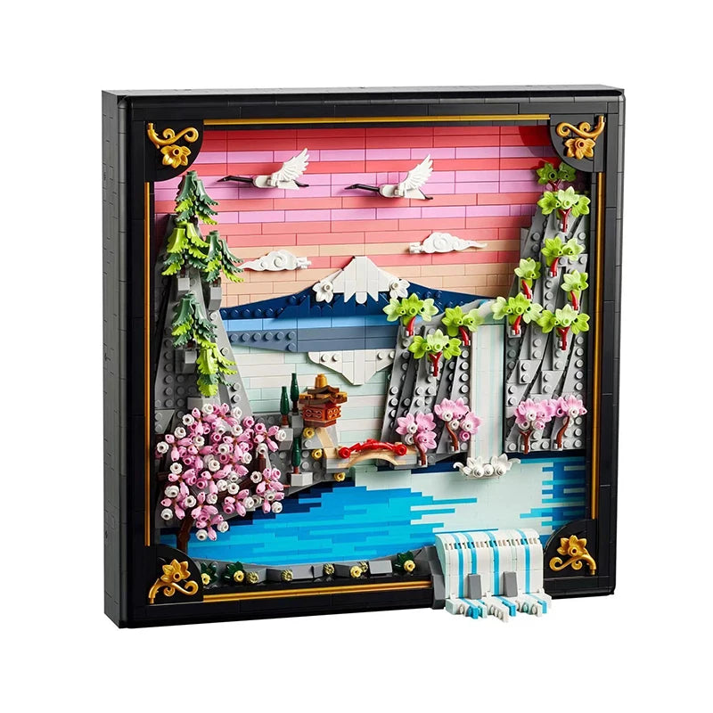LEGO Japanese Cherry Blossom Landscape