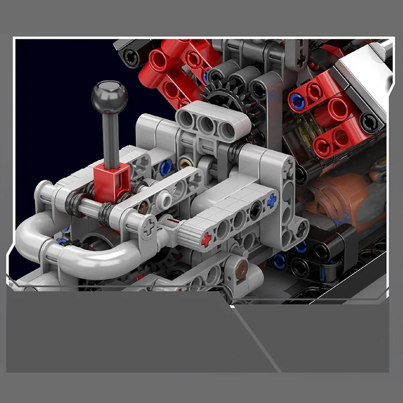 Mould King Toys Model The Motorized V8 Engine+Transmission