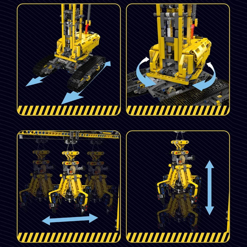 Mould King ruck Toys APP&RC Crawler Crane