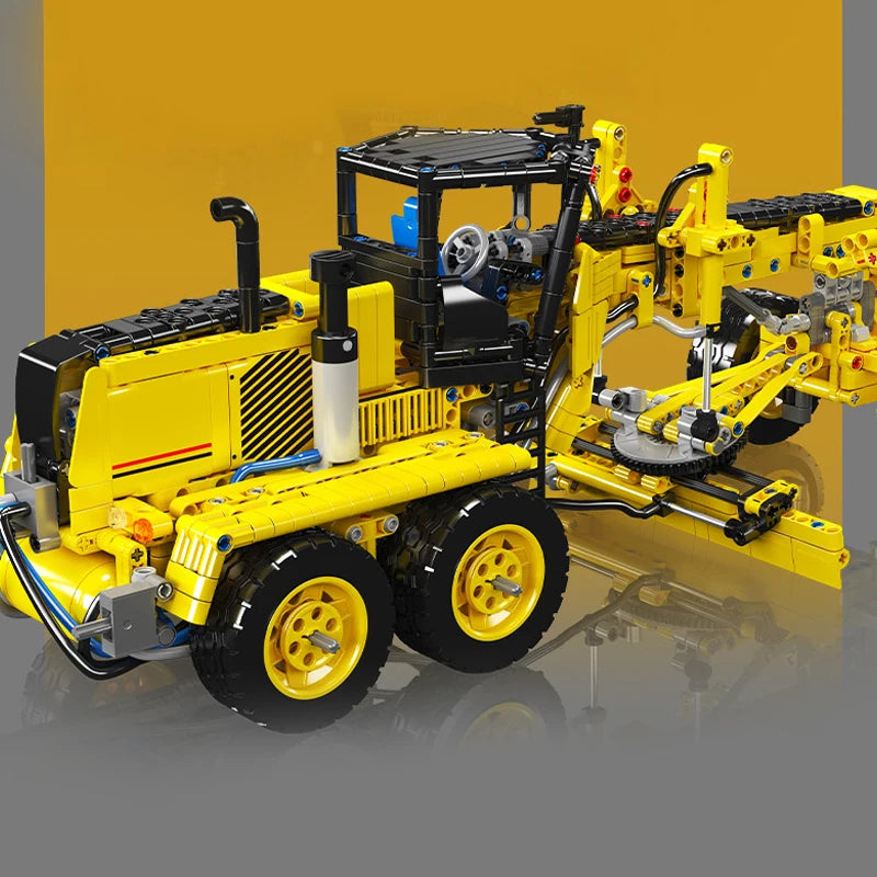 Mould King Technical Car Toys The MOC GD655-6 Motor Grader