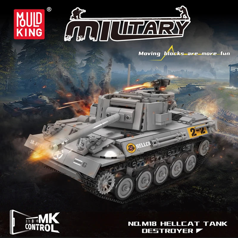 Mould King Tank Control M18 Tank Destroyer