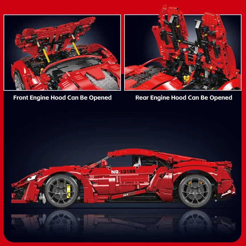 Mould King The APP& RC Red Lyken Sport Racing Car