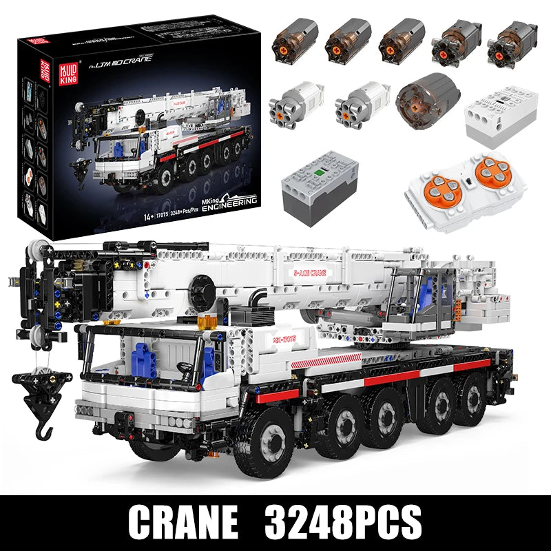 Mould King Car Toys The RC Motorized LTM 1110 Crane