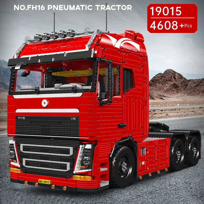 Mould King Technical Car Control Tractor Truck Model Assembly Bric