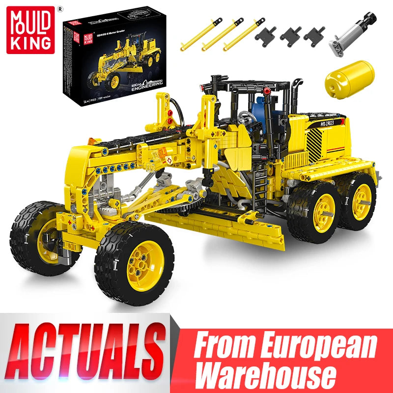 Mould King Technical Car Toys The MOC GD655-6 Motor Grader