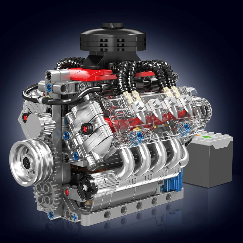 Mould King Toys The Motorized LSX454 V8 Engine