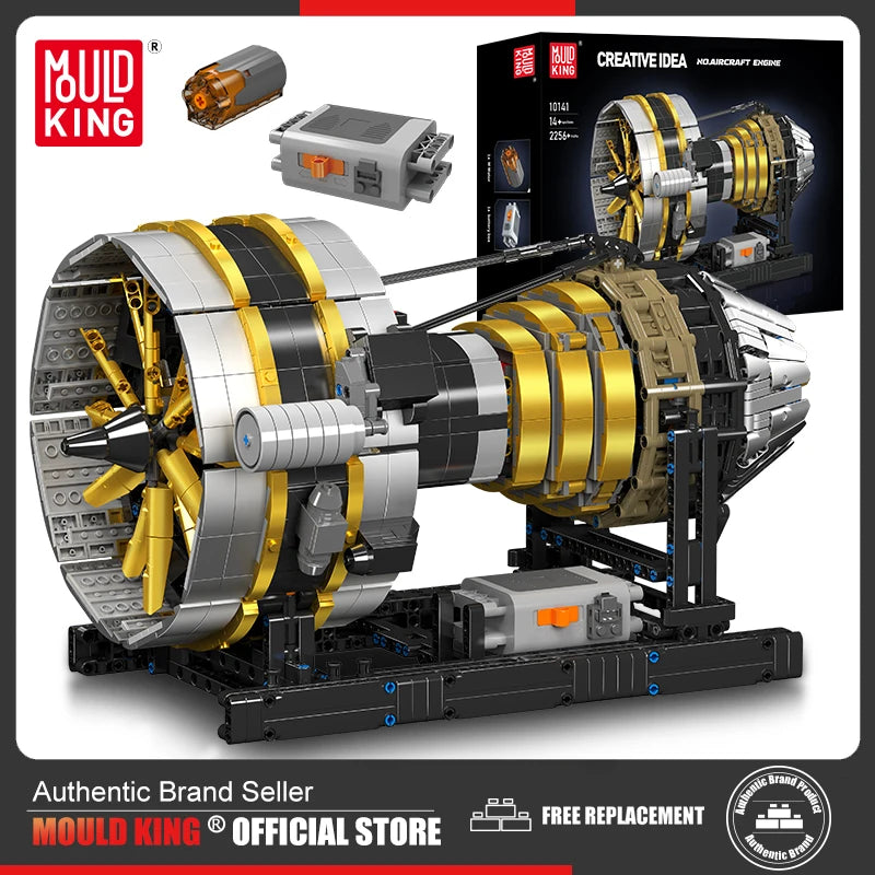 Mould King The Motorized Aircraft Engine