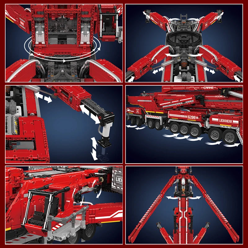 Mould King Technical Car Toys Motorized LTM 11200 Crane Truck