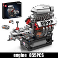 Mould King Toys Model The Motorized V8 Engine+Transmission