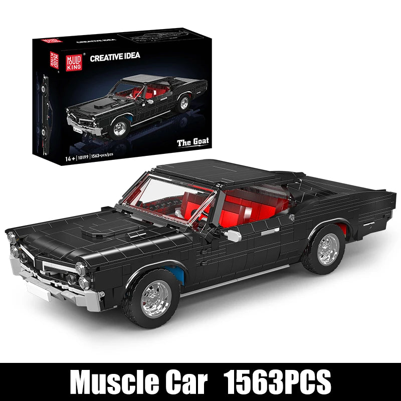 Mould King Technical Car Black GTO Racing