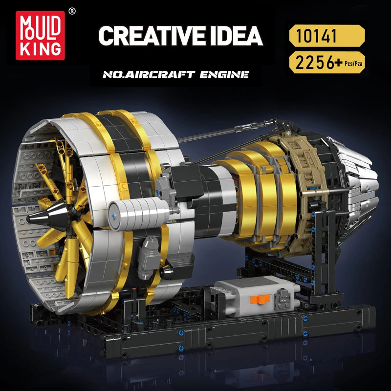 Mould King The Motorized Aircraft Engine