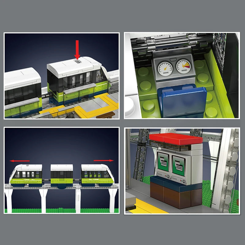 Mould King The RC Italian Marconi Express Light Rail