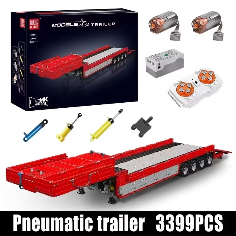 Mould King Technical Car Control Tractor Truck Model Assembly Bric