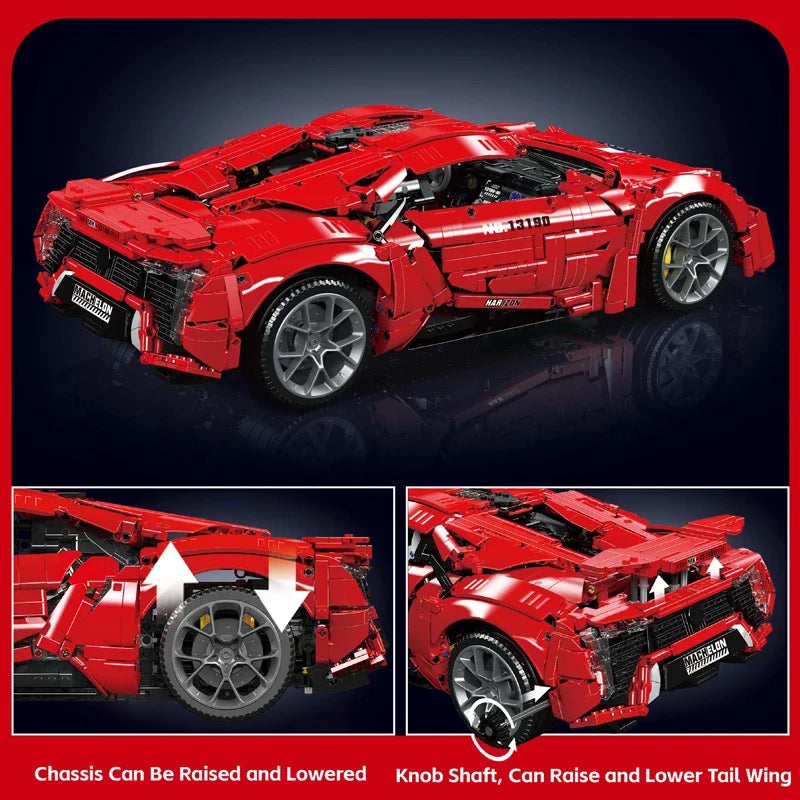 Mould King The APP& RC Red Lyken Sport Racing Car