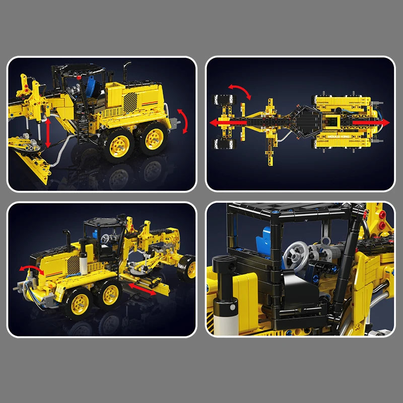 Mould King Car Toys The GDG55-6 Motor Grader