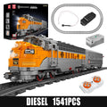 Mould King Train Building Block USA EMD F7 WP Diesel Locomotive Model Kids