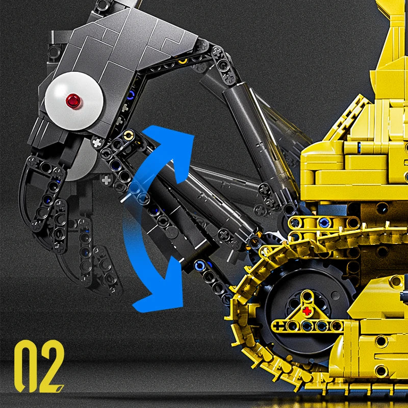 Mould King Car Building PR766 Bulldozer