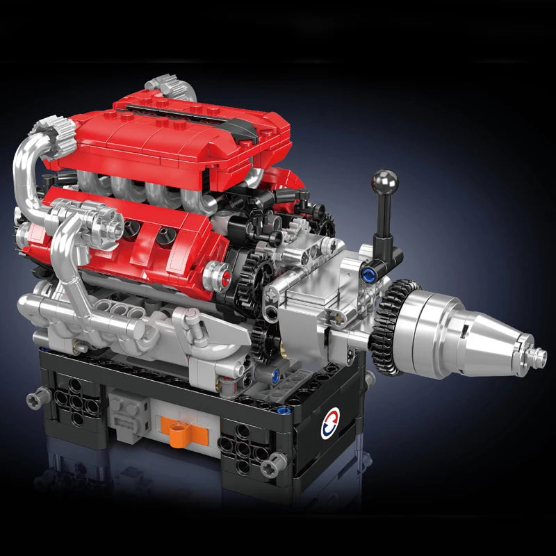 Mould King Engine Toys The Motorized FE Sports Car V8 Engine