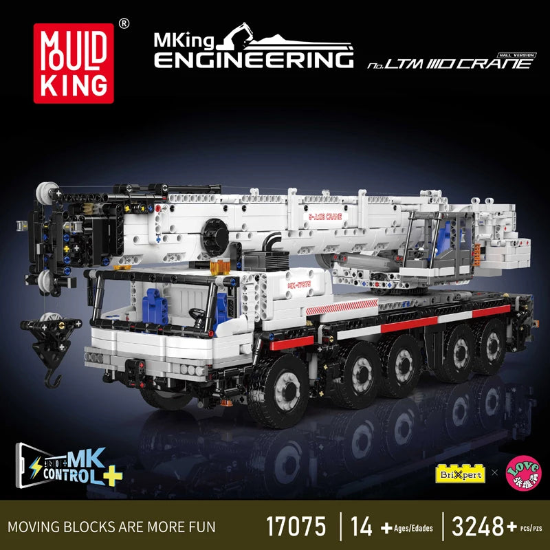 Mould King Car Toys The RC Motorized LTM 1110 Crane