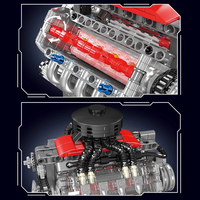 Mould King Toys The Motorized LSX454 V8 Engine