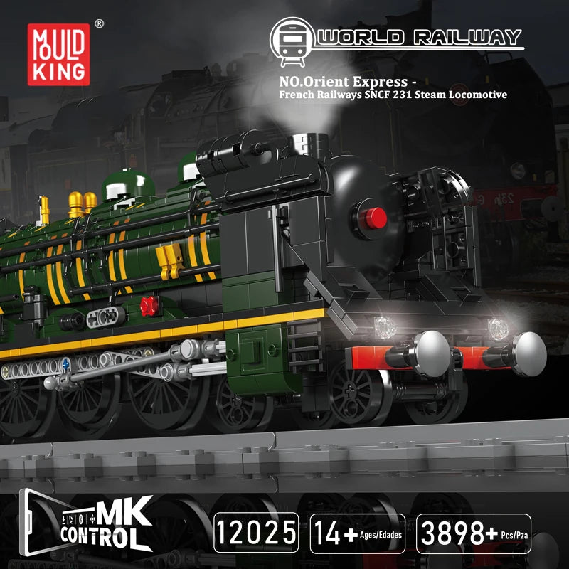 Mould KingTrain Building Block Orient Express-French