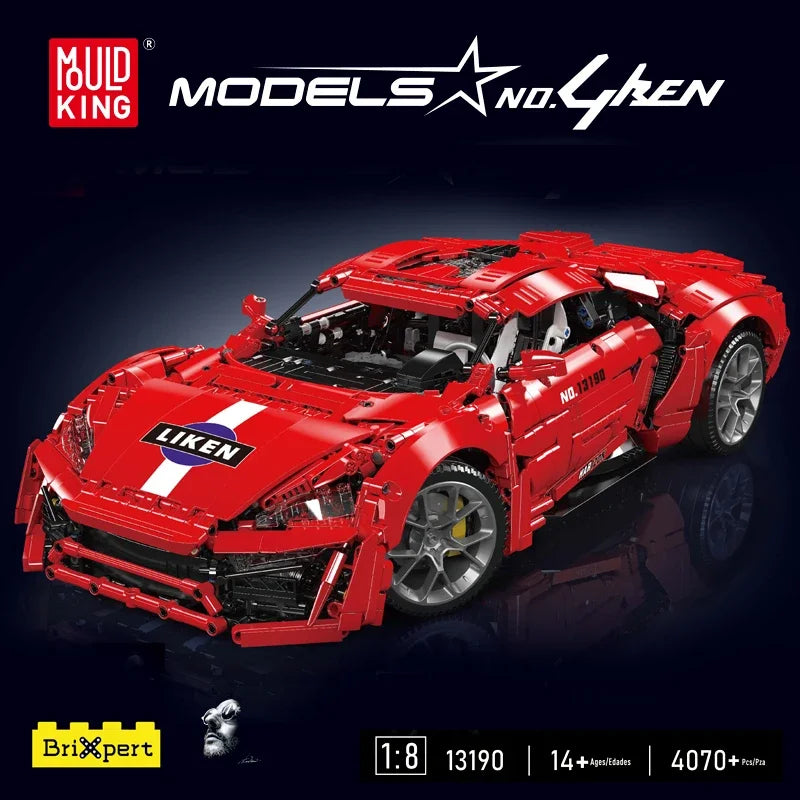 Mould King The APP& RC Red Lyken Sport Racing Car